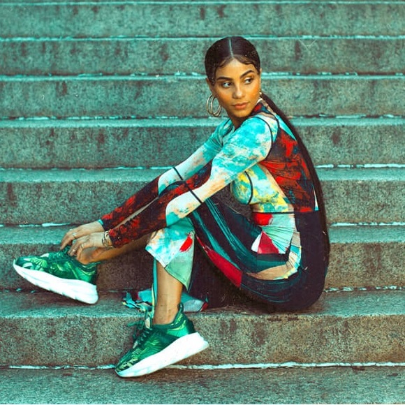 Versace Shoes - Versace x Concept chain reaction sneakers medusa greca green emerald 37.5 NWT